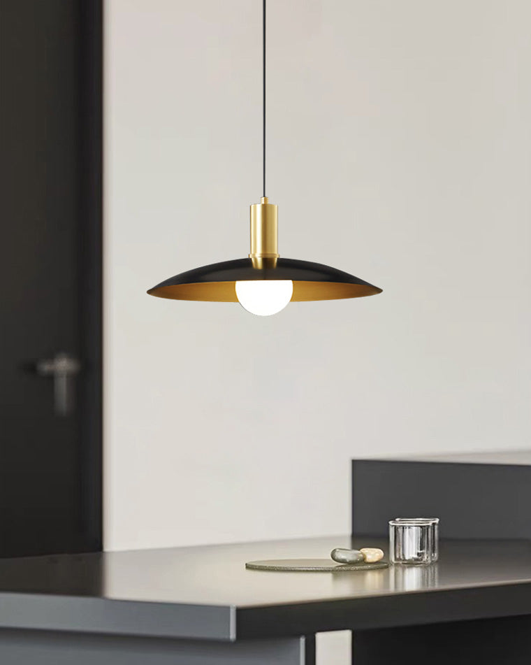 Brass Conical Kitchen Pendant Light