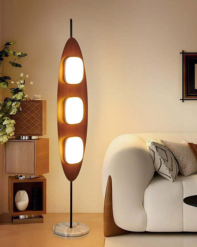 Eclipse Wood Floor Lamp