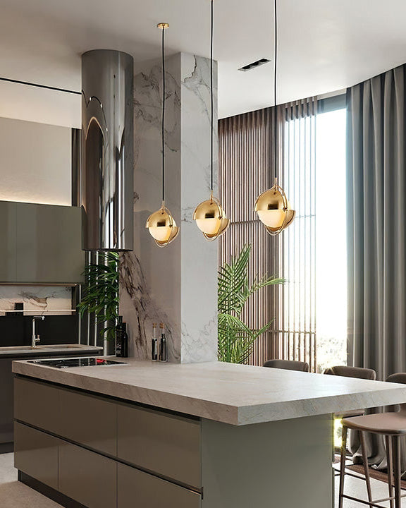 Adjustable Glass Globe Elegance Pendant Light