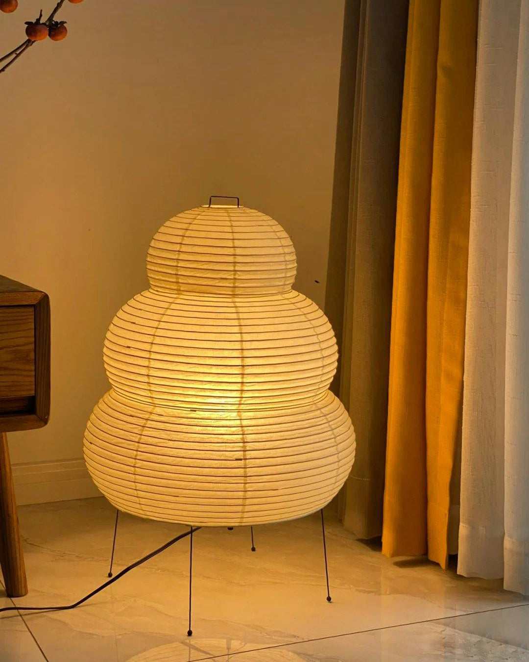 Lampadaire en Tissu Type Lanterne