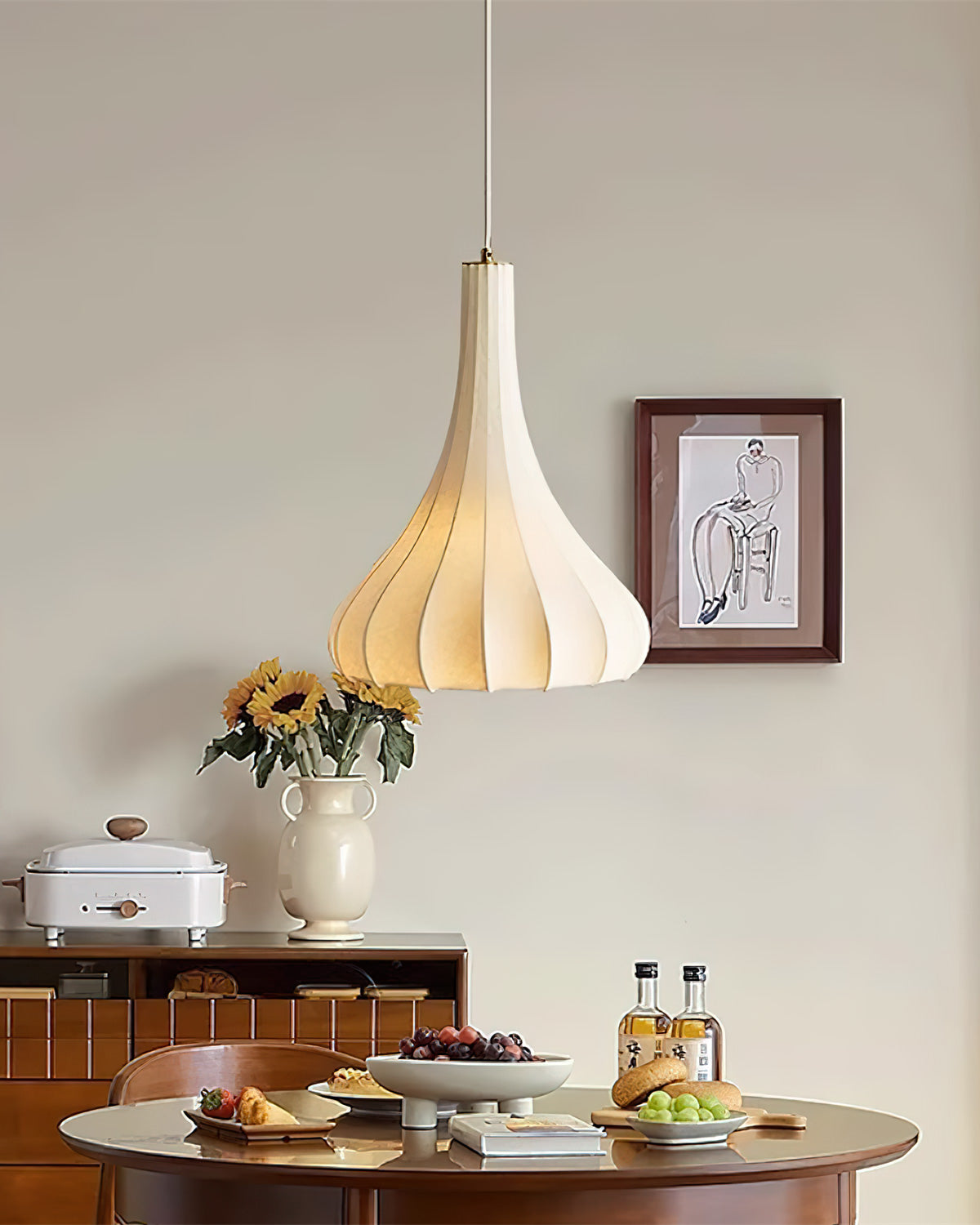 Suspension – Conical Elegance in Silk