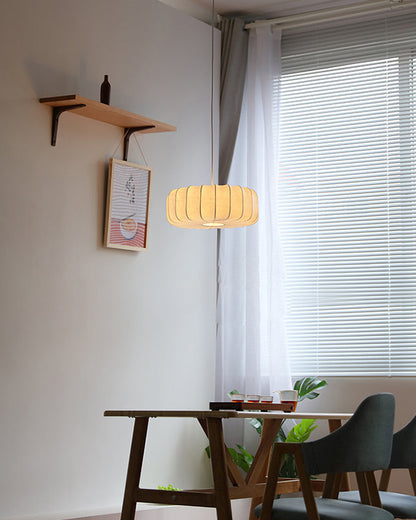 Elegant Silk Pendant Light