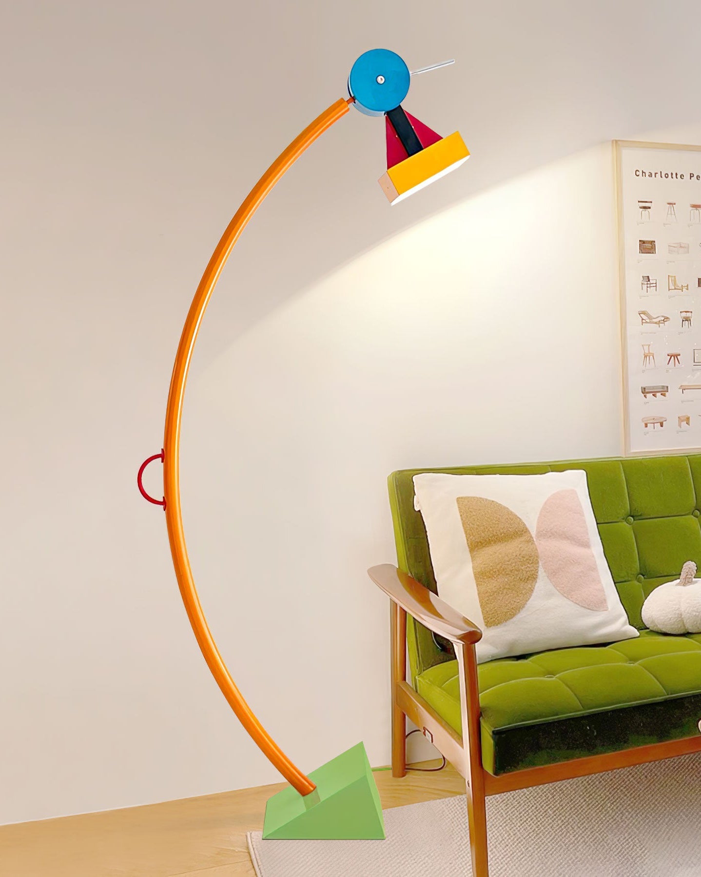Lampadaire Arc Multicolore