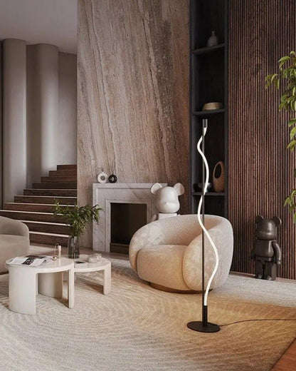 Slim Cylindrical LED Floor Lamp