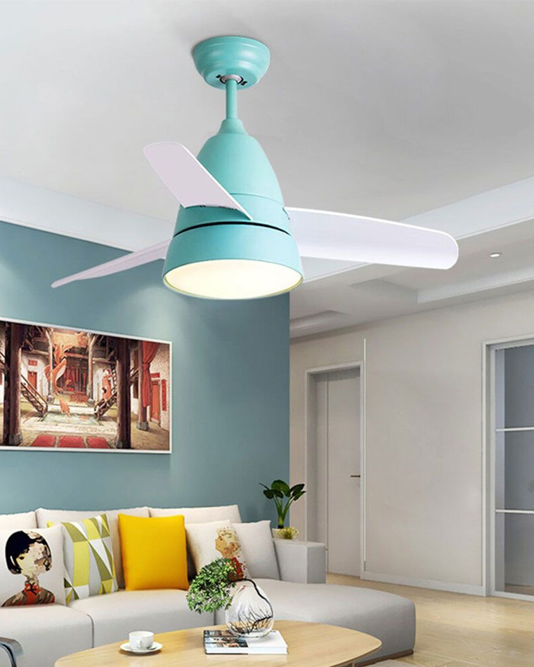 Compact 3-blade ceiling fan - Briza Color