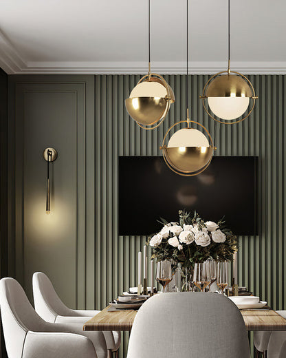 Adjustable Glass Globe Elegance Pendant Light