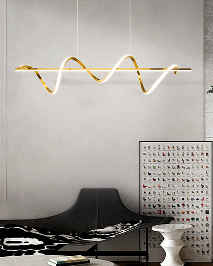 Golden Spira Chandelier