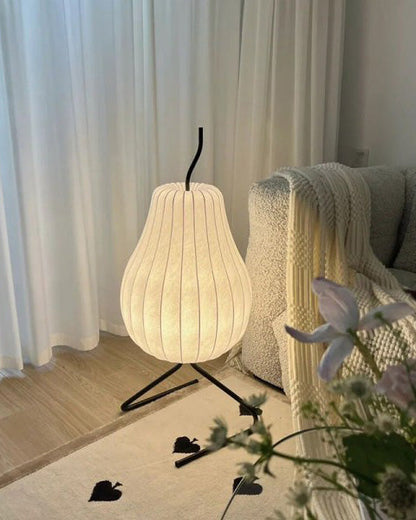 Silk Pear Lantern Floor Lamp