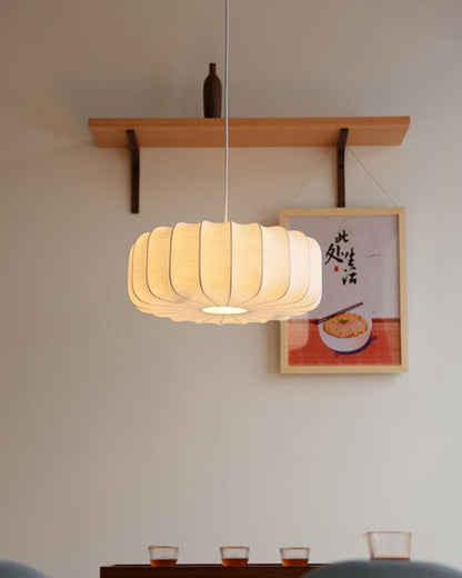 Elegant Silk Pendant Light