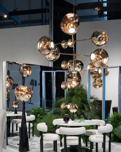 Orbit Mirror Chandelier