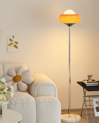 Orange Torchiere Floor Lamp