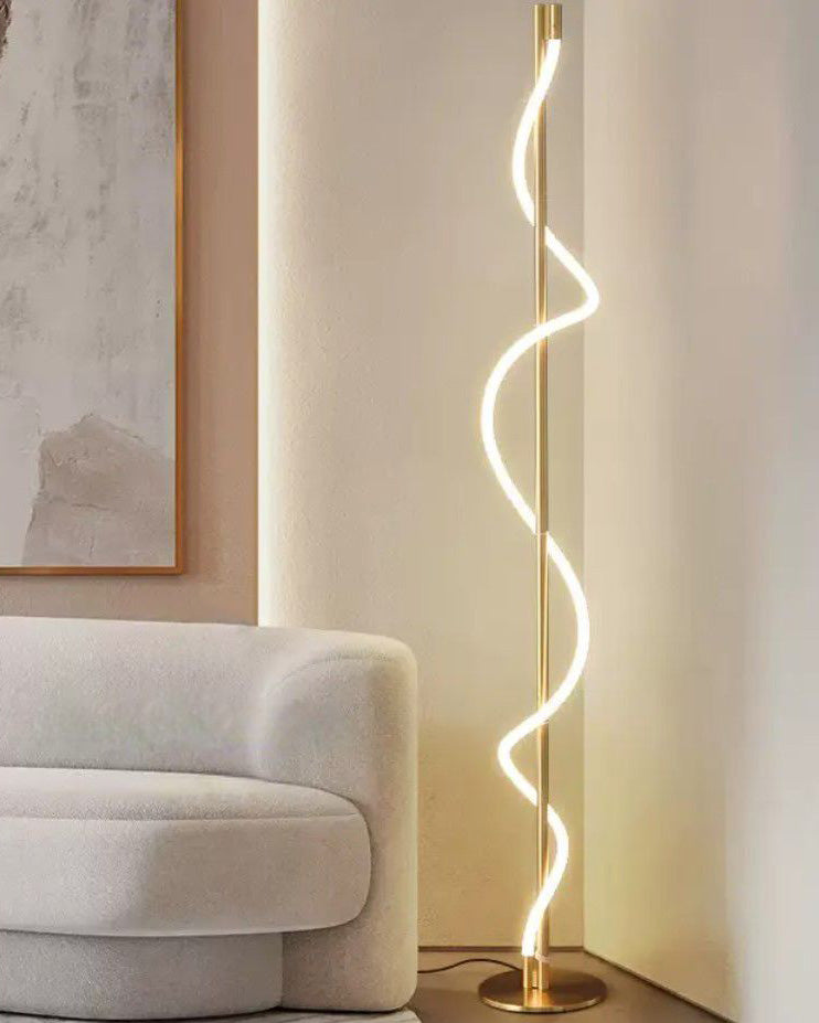 Slim Cylindrical LED Floor Lamp