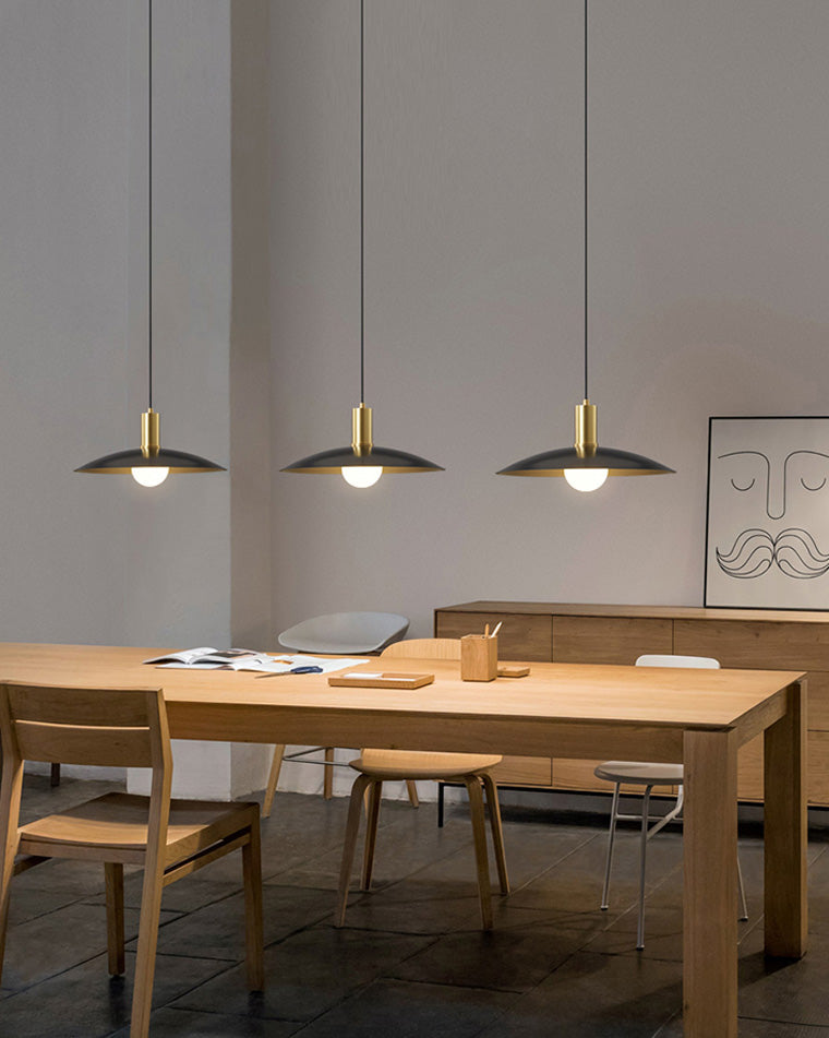 Brass Conical Kitchen Pendant Light