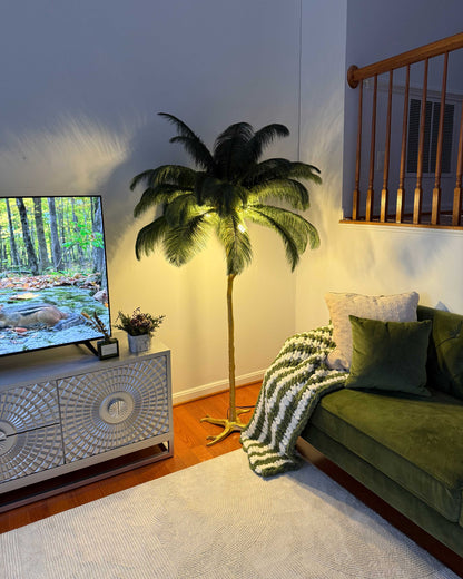 "Feather Oasis" Floor Lamp