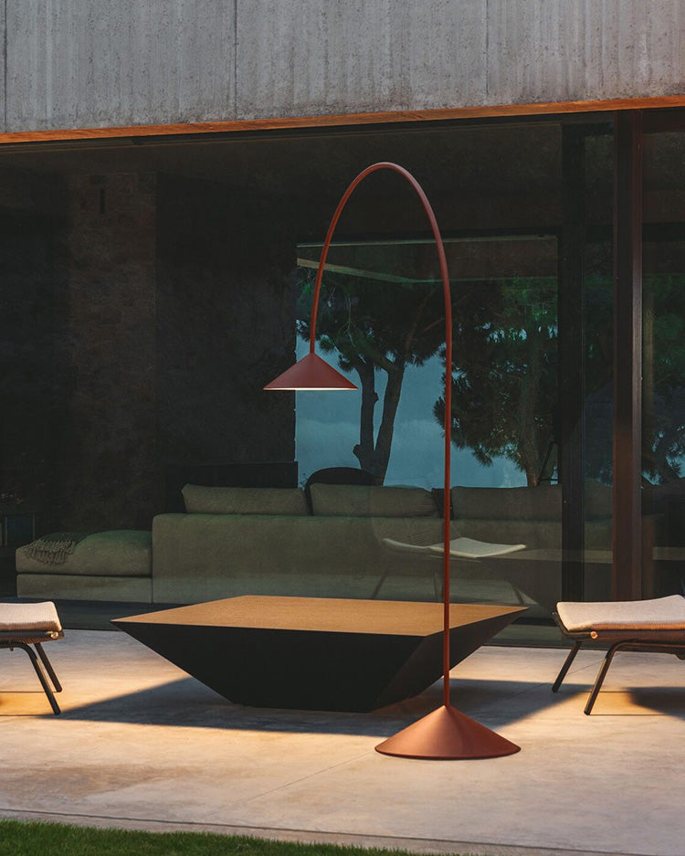Arc Floor Lamp with Cone Shade