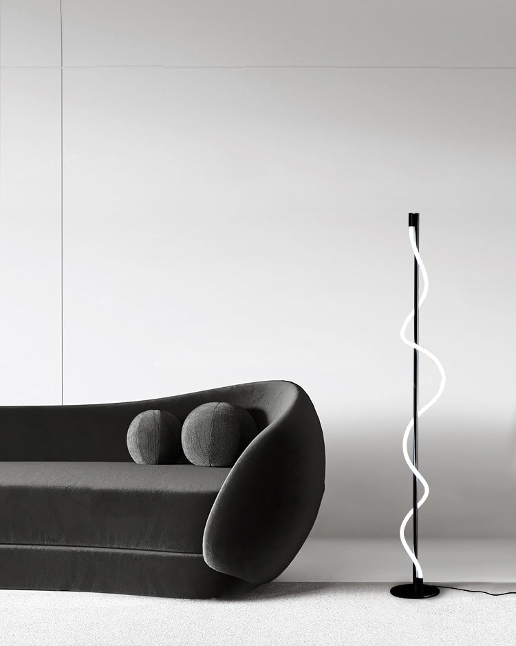 Slim Cylindrical LED Floor Lamp