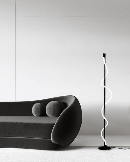 Slim Cylindrical LED Floor Lamp
