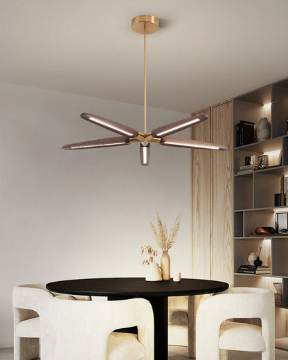 Luminis 3/5 Lights Wooden Chandelier