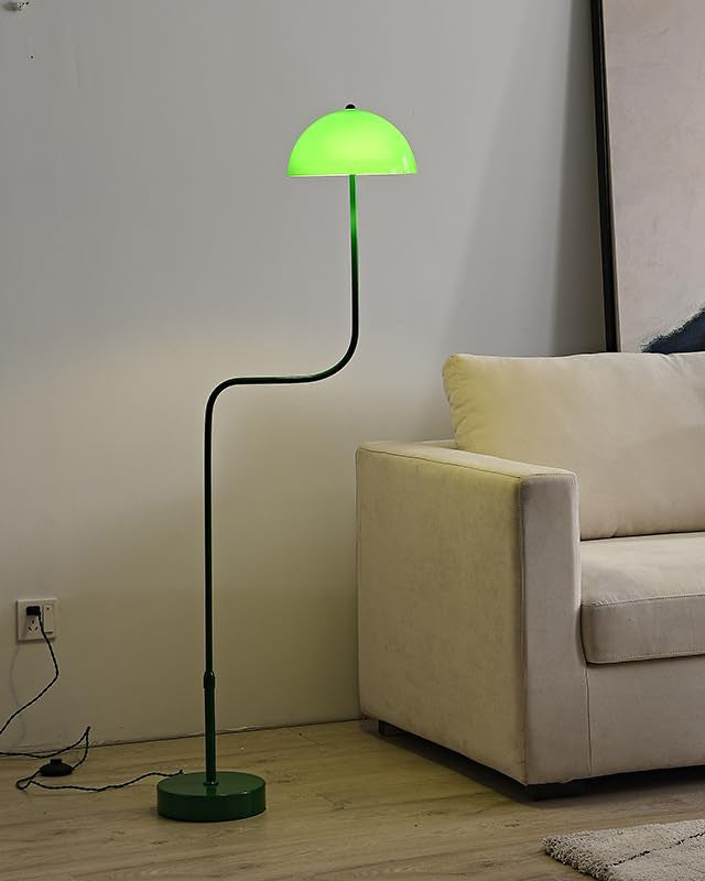Telescopic Floor Lamp with Glass Dome