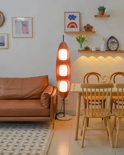 Eclipse Wood Floor Lamp