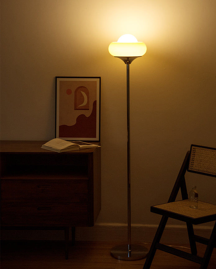 Orange Torchiere Floor Lamp