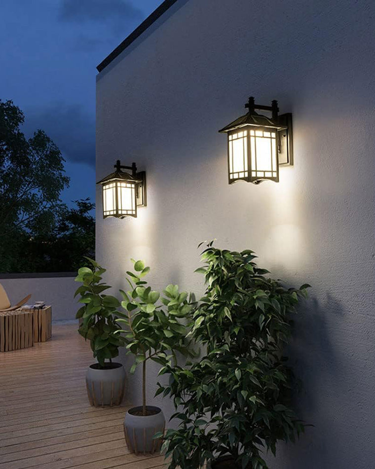 Handcrafted Outdoor Wall Sconce – Black or Vintage Copper Finish