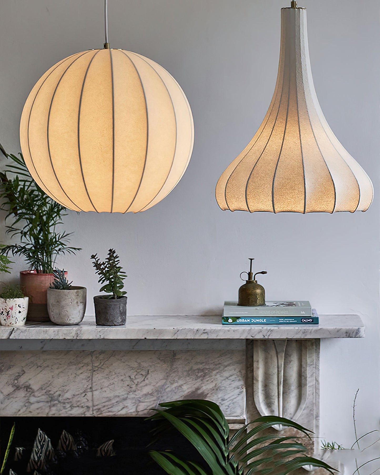 Suspension – Conical Elegance in Silk
