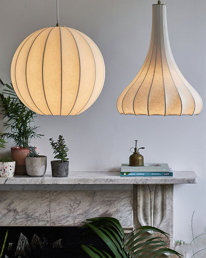 Suspension – Conical Elegance in Silk