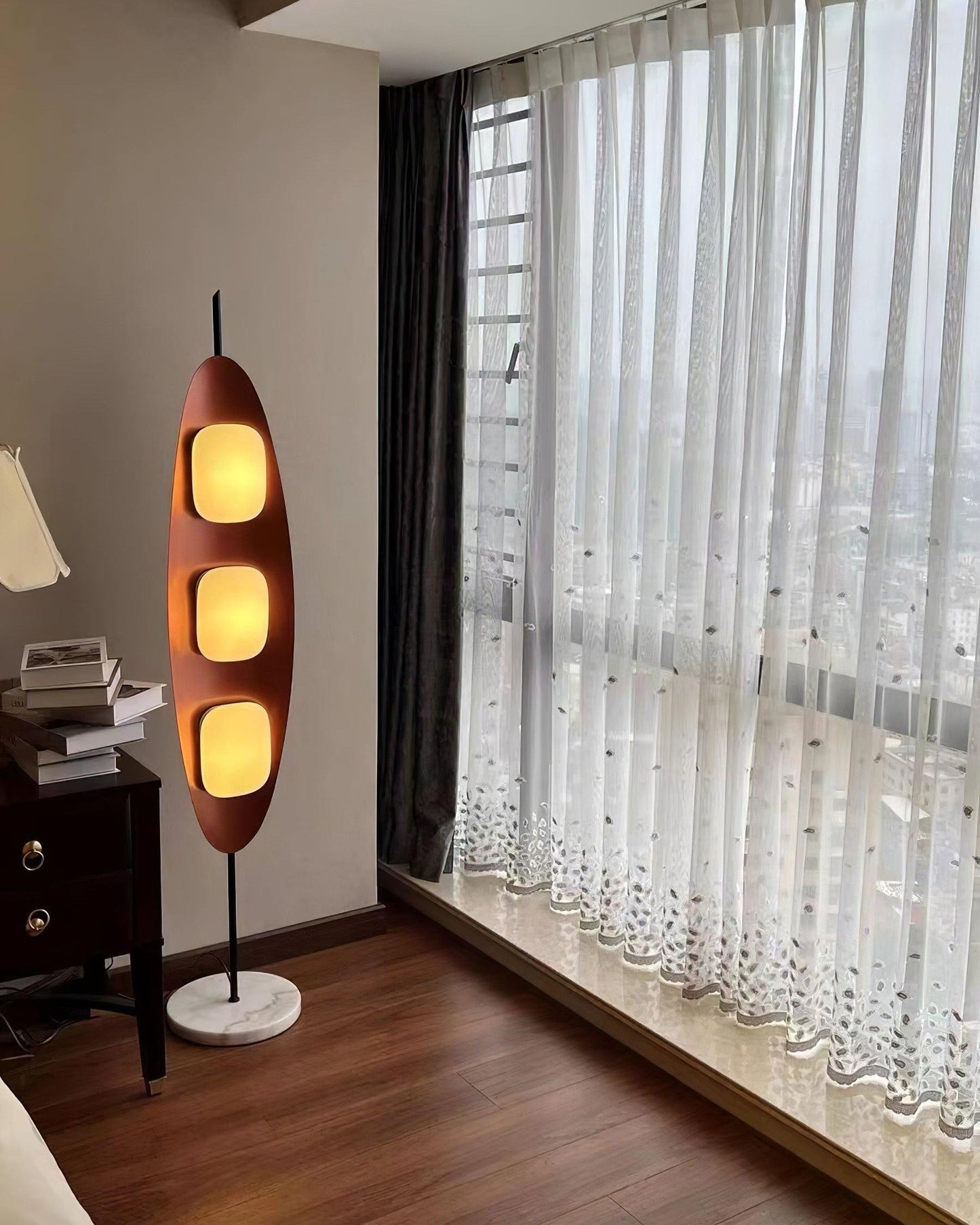 Eclipse Wood Floor Lamp