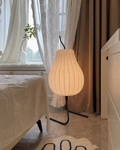 Silk Pear Lantern Floor Lamp