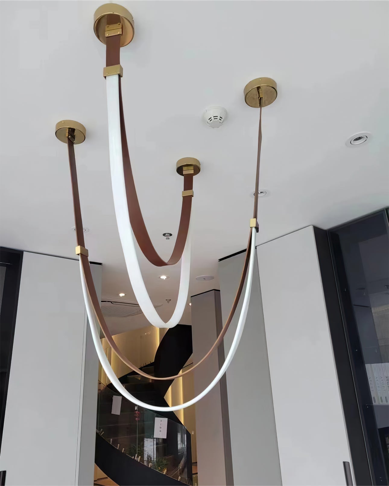 Coffee Ribbon Hanging Chandelier