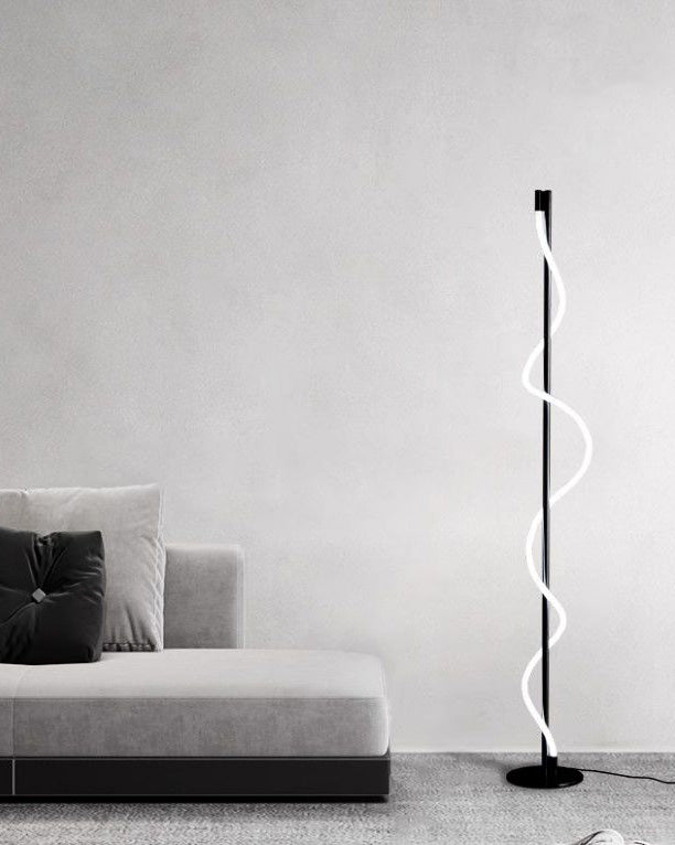 Slim Cylindrical LED Floor Lamp
