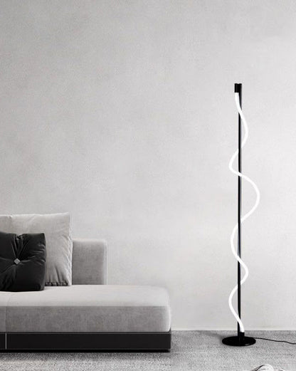Slim Cylindrical LED Floor Lamp