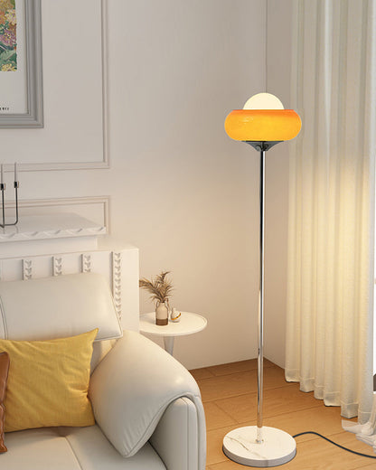Orange Torchiere Floor Lamp