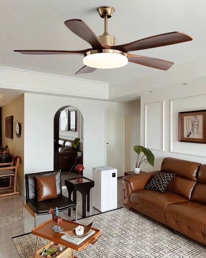 Walnut Radiance Ceiling Fan
