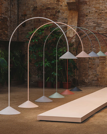 Arc Floor Lamp with Cone Shade