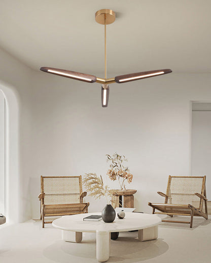 Luminis 3/5 Lights Wooden Chandelier