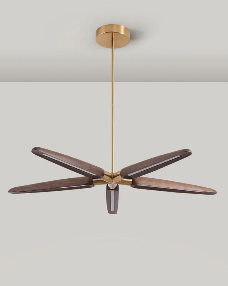 Luminis 3/5 Lights Wooden Chandelier