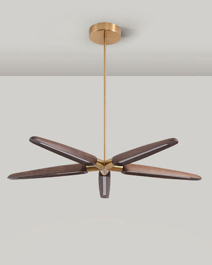 Luminis 3/5 Lights Wooden Chandelier