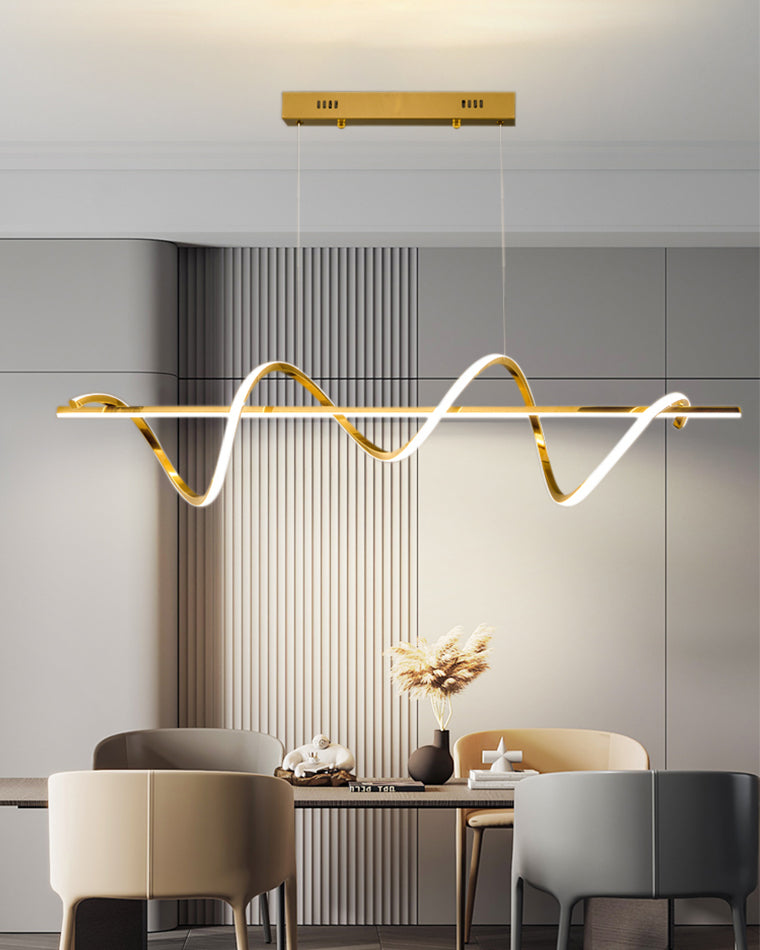 Golden Spira Chandelier