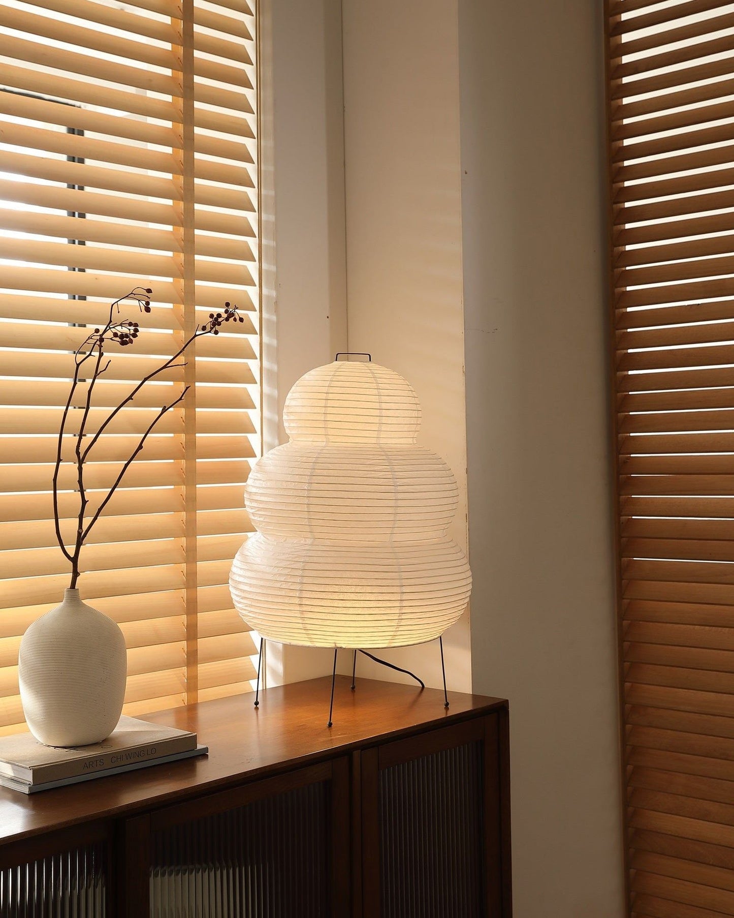 Lampadaire en Tissu Type Lanterne