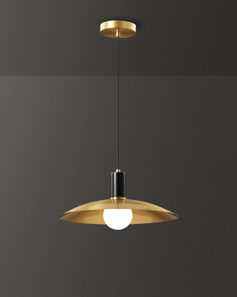Brass Conical Kitchen Pendant Light