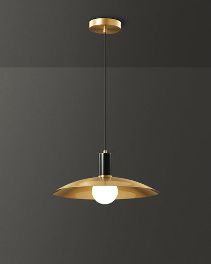 Brass Conical Kitchen Pendant Light