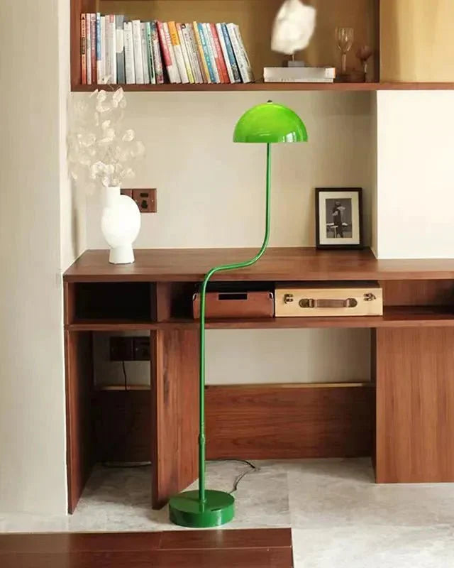 Telescopic Floor Lamp with Glass Dome