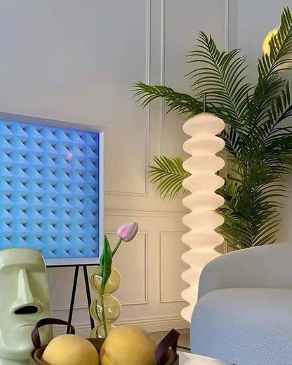 Glass Ball Column Floor Lamp