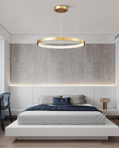 Orion Circular Brass Chandelier