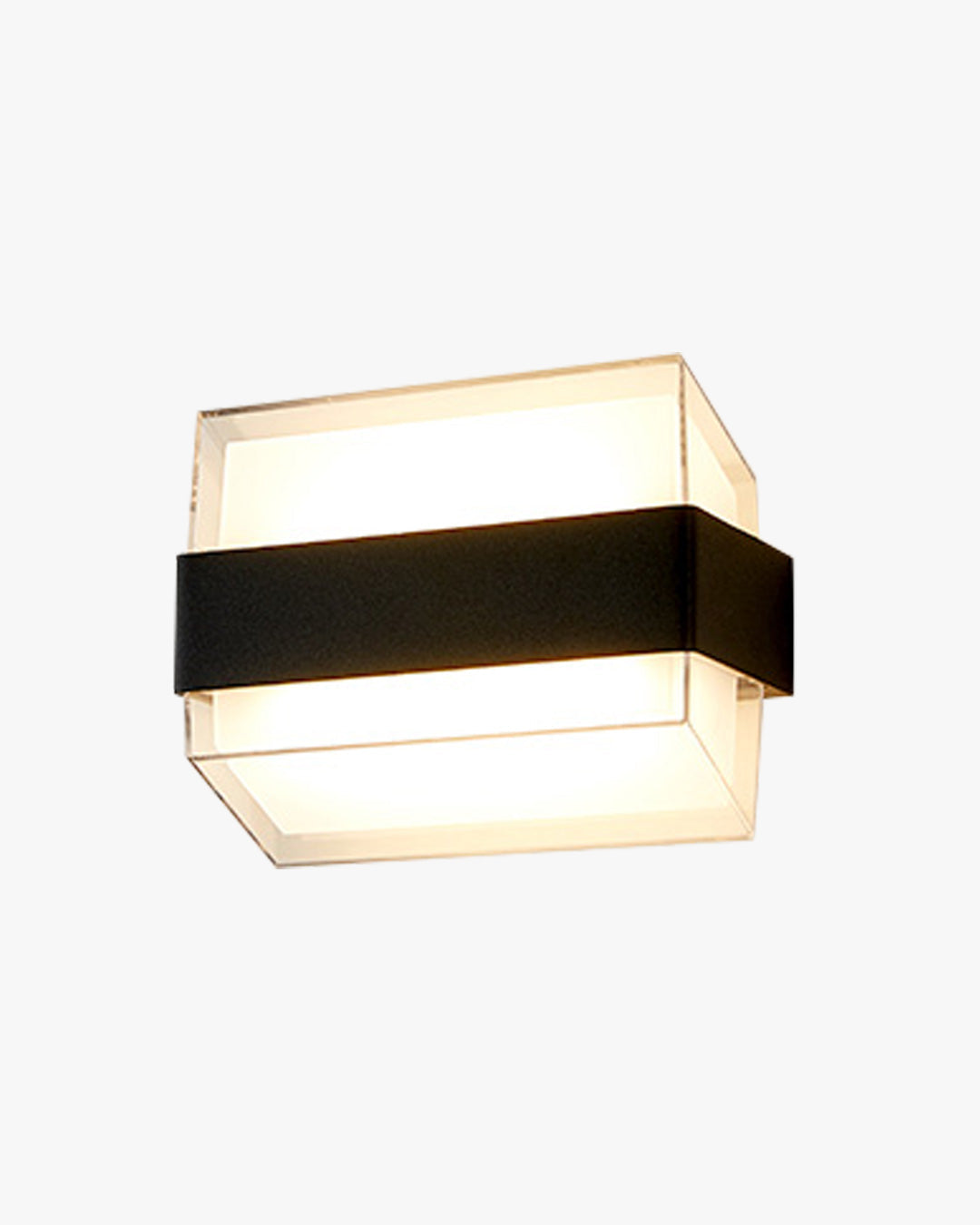 Applique Murale Extérieure GeoLumen Noir – Design Géométrique Moderne
