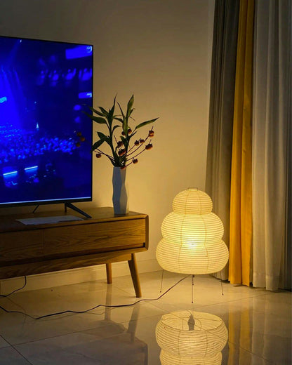 Lampadaire en Tissu Type Lanterne