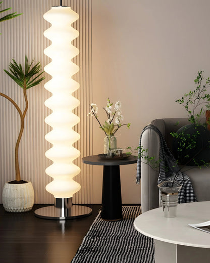 Glass Ball Column Floor Lamp