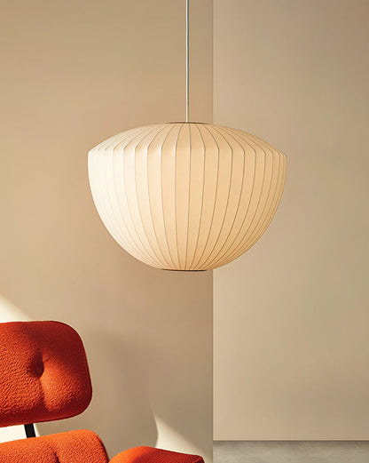 Apple Silk Pendant Light – Japandi Elegance
